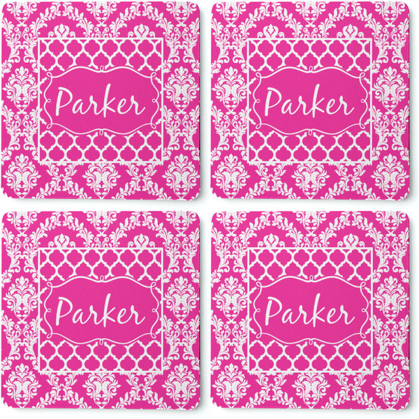 Moroccan & Damask Coaster Rubber Back - Apvl