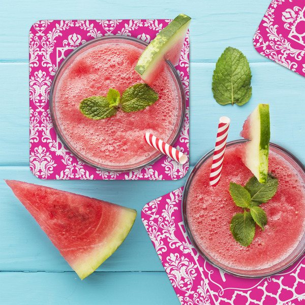 Moroccan & Damask Coaster Set - LIFESTYLE