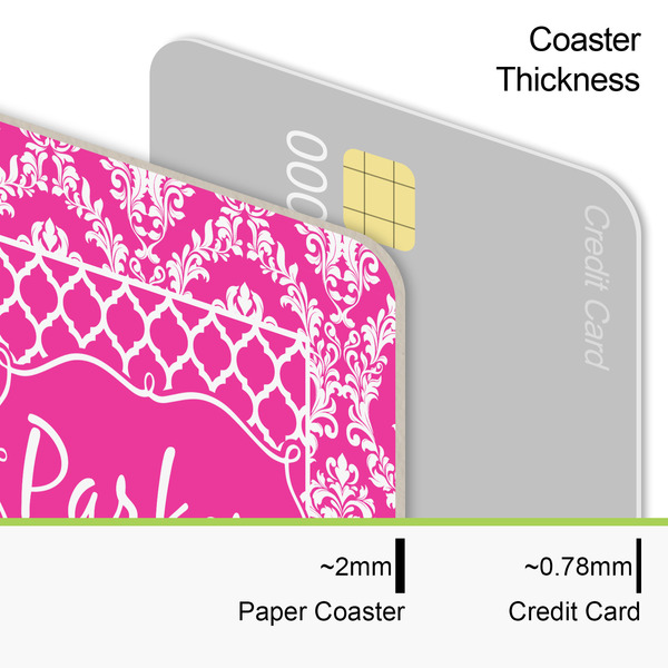 Moroccan & Damask Coaster Thickness
