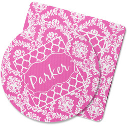 Moroccan & Damask Rubber Backed Coaster (Personalized)