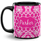 Moroccan & Damask 11 Oz Coffee Mug - Black (Personalized)