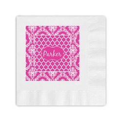 Moroccan & Damask Coined Cocktail Napkins (Personalized)