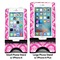 Moroccan & Damask Compare Phone Stand Sizes - with iPhones