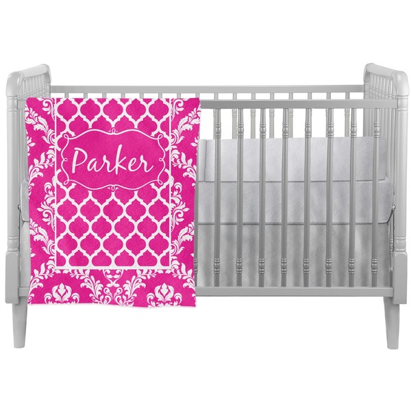 Custom Moroccan & Damask Crib Comforter / Quilt (Personalized)
