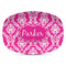 Moroccan & Damask Plastic Platter - Microwave & Oven Safe Composite Polymer (Personalized)