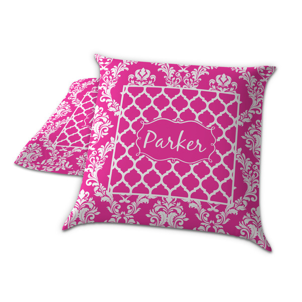 Moroccan & Damask Decorative Pillow Case - TWO