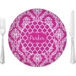 Moroccan & Damask 10" Glass Lunch / Dinner Plates - Single or Set (Personalized)
