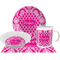 Moroccan & Damask Dinner Set - 4 Pc (Personalized)
