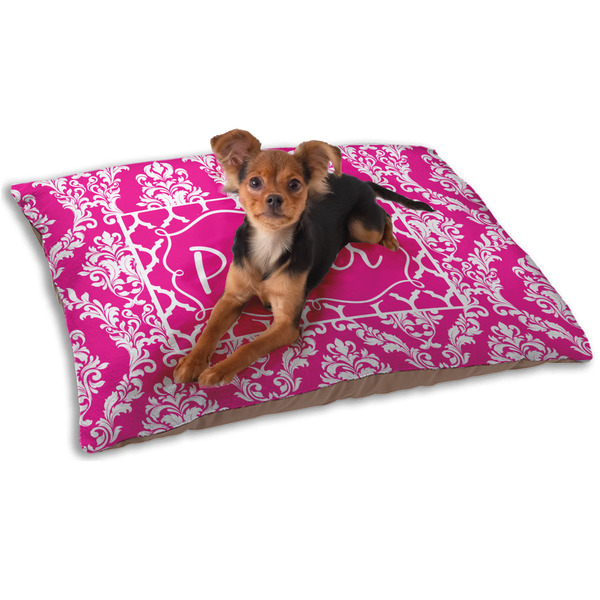 Custom Moroccan & Damask Dog Bed - Small w/ Name or Text