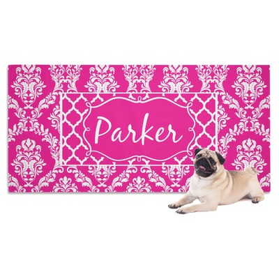 Moroccan & Damask Dog Towel (Personalized)