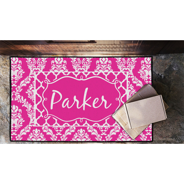 Moroccan & Damask Door Mat - LIFESTYLE (Lrg)