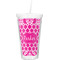 Moroccan & Damask Double Wall Tumbler with Straw (Personalized)