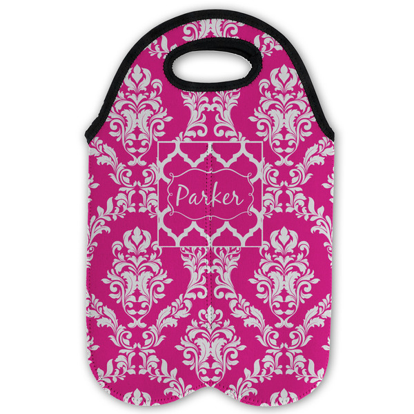 Moroccan & Damask Double Wine Tote - Flat (new)