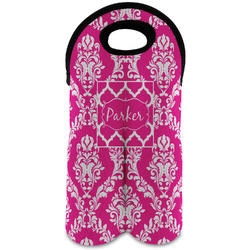 Moroccan & Damask Wine Tote Bag (2 Bottles) (Personalized)
