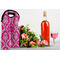 Moroccan & Damask Double Wine Tote - LIFESTYLE (new)
