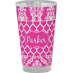 Moroccan & Damask Pint Glass - Full Color (Personalized)