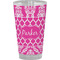 Moroccan & Damask Pint Glass - Full Color - Front View