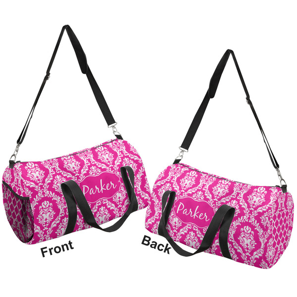 Moroccan & Damask Duffle bag large front and back sides