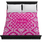 Moroccan & Damask Duvet Cover - Queen - On Bed - No Prop