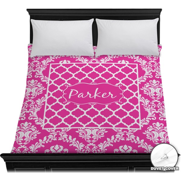 Custom Moroccan & Damask Duvet Cover - Full / Queen (Personalized)