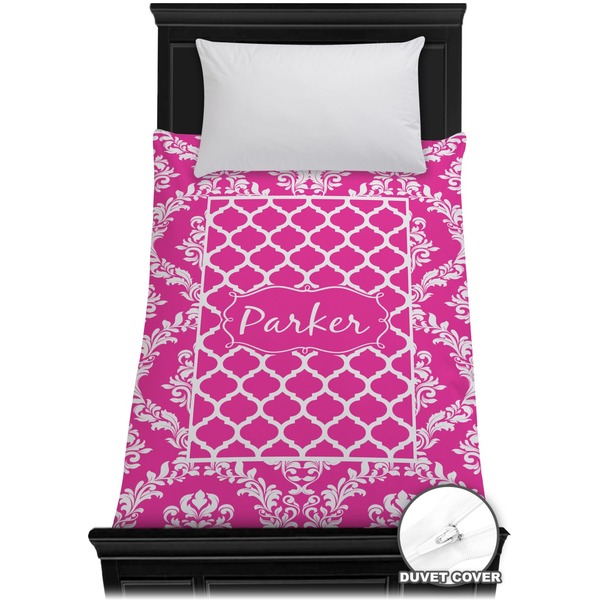 Custom Moroccan & Damask Duvet Cover - Twin (Personalized)