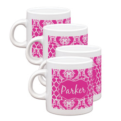 Moroccan & Damask Single Shot Espresso Cups - Set of 4 (Personalized)