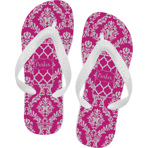 Custom Moroccan & Damask Flip Flops - Small (Personalized)