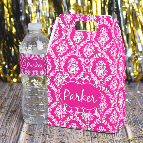 Moroccan & Damask Gable Favor Box - In Context