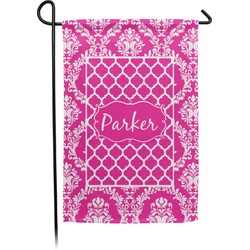 Moroccan & Damask Small Garden Flag - Double Sided w/ Name or Text