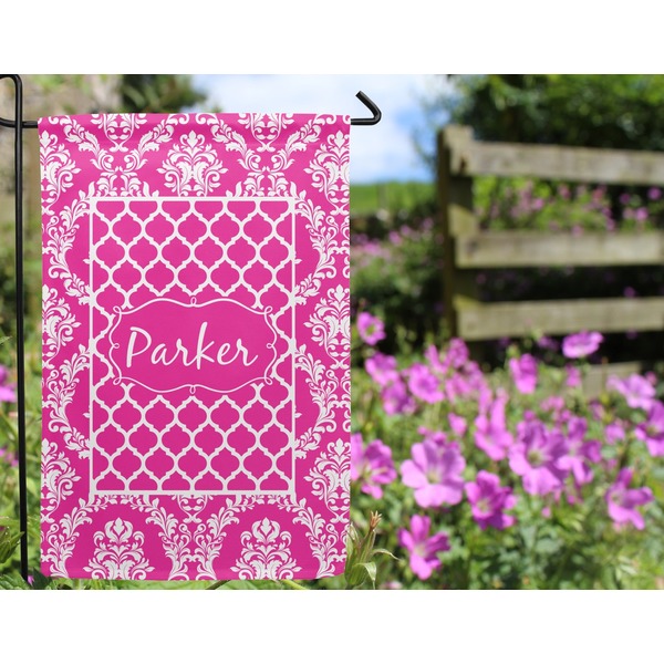 Moroccan & Damask Garden Flag - Outside In Flowers