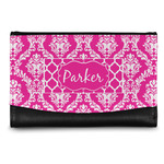 Moroccan & Damask Genuine Leather Women's Wallet - Small (Personalized)