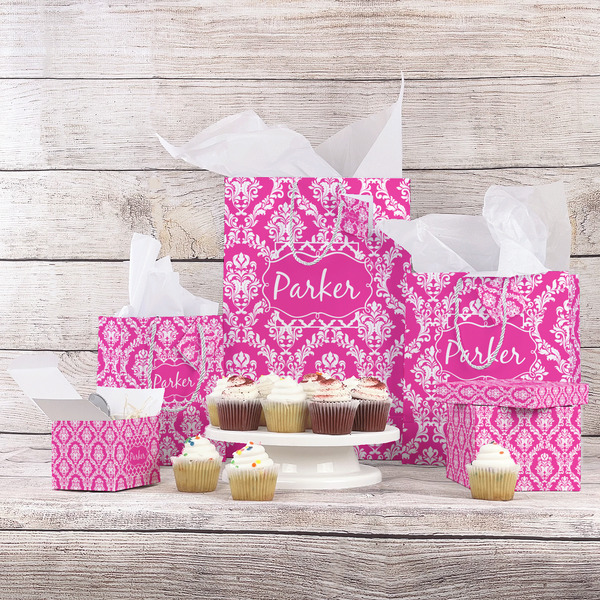 Moroccan & Damask Gift Bags - In Context