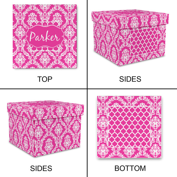 Moroccan & Damask Gift Boxes with Lid - Canvas Wrapped - Medium - Approval