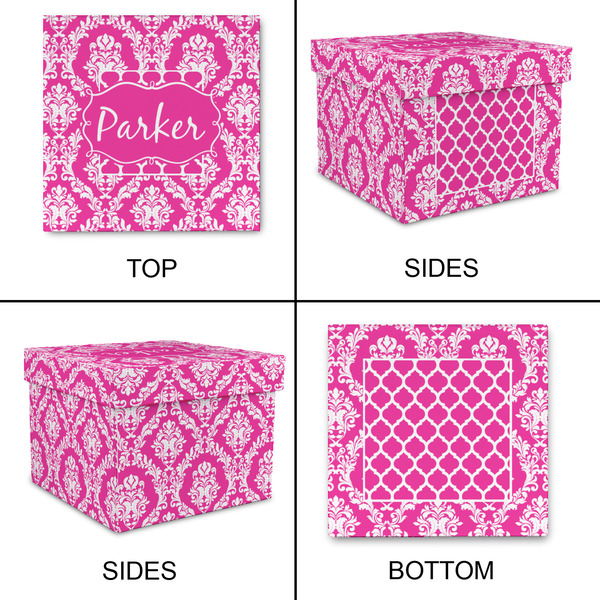 Moroccan & Damask Gift Boxes with Lid - Canvas Wrapped - Small - Approval