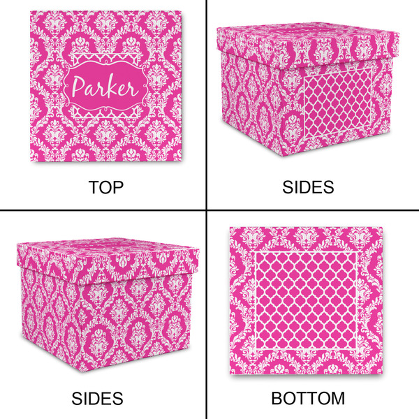 Moroccan & Damask Gift Boxes with Lid - Canvas Wrapped - X-Large - Approval