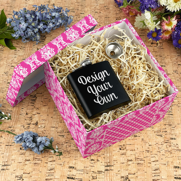 Moroccan & Damask Gift Boxes with Lid - Canvas Wrapped - X-Large - In Context