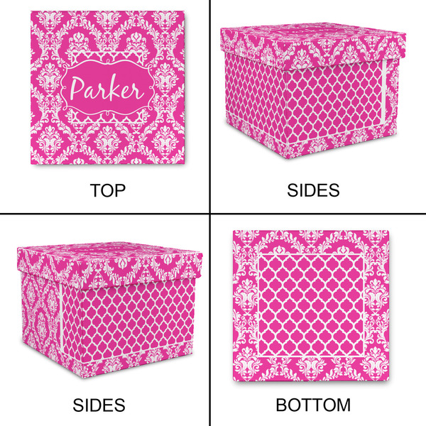 Moroccan & Damask Gift Boxes with Lid - Canvas Wrapped - XX-Large - Approval