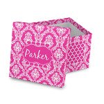 Moroccan & Damask Gift Box with Lid - Canvas Wrapped (Personalized)