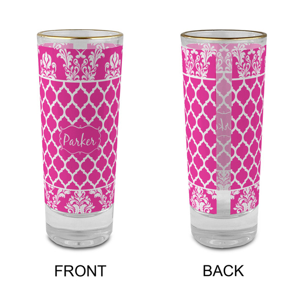 Moroccan & Damask Glass Shot Glass - 2 oz - Single - APPROVAL
