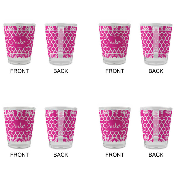 Moroccan & Damask Glass Shot Glass - Standard - Set of 4 - APPROVAL