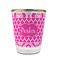 Moroccan & Damask Glass Shot Glass - 1.5 oz - with Gold Rim - Single (Personalized)