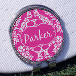 Moroccan & Damask Golf Ball Marker - Hat Clip