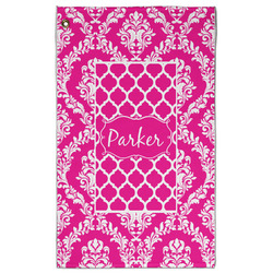 Moroccan & Damask Golf Towel - Poly-Cotton Blend w/ Name or Text