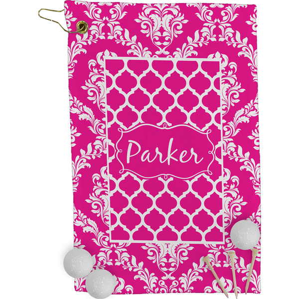 Moroccan & Damask Golf Towel (Personalized)