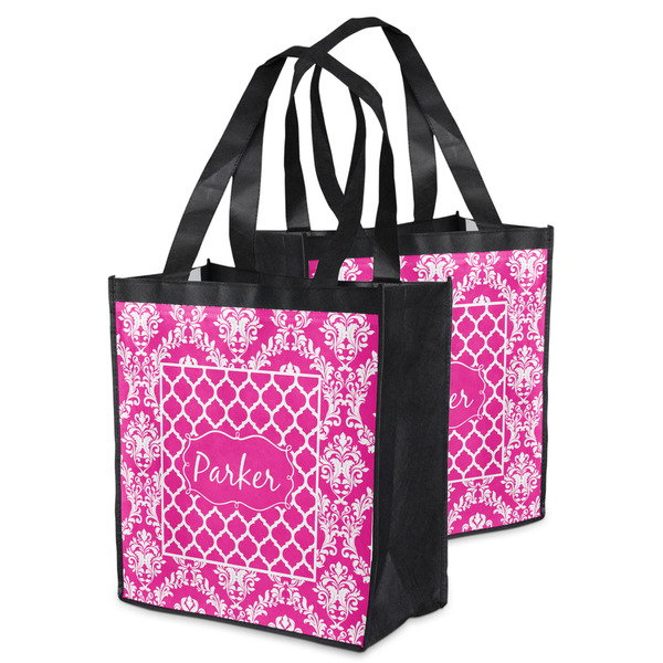 Moroccan & Damask Grocery Bag - MAIN