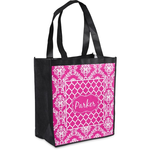 Custom Moroccan & Damask Grocery Bag (Personalized)