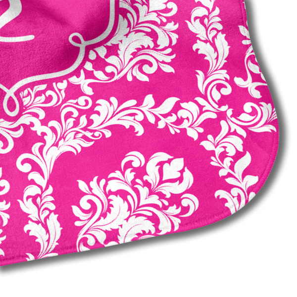 Moroccan & Damask Hooded Baby Towel- Detail Corner