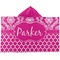 Moroccan & Damask Kids Hooded Towel (Personalized)