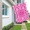 Moroccan & Damask House Flags - Single Sided - LIFESTYLE