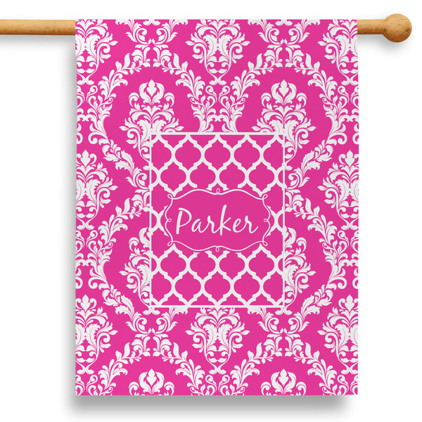 Custom Moroccan & Damask 28" House Flag (Personalized)